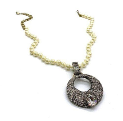 Heidi Daus®"Sparkling Solution" Beaded Crystal Magnetic Enhancer Necklace HEIDI DAUS®