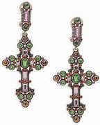 HEIDI DAUS®"Cross My Heart" Crystal Cross Dangle Earrings