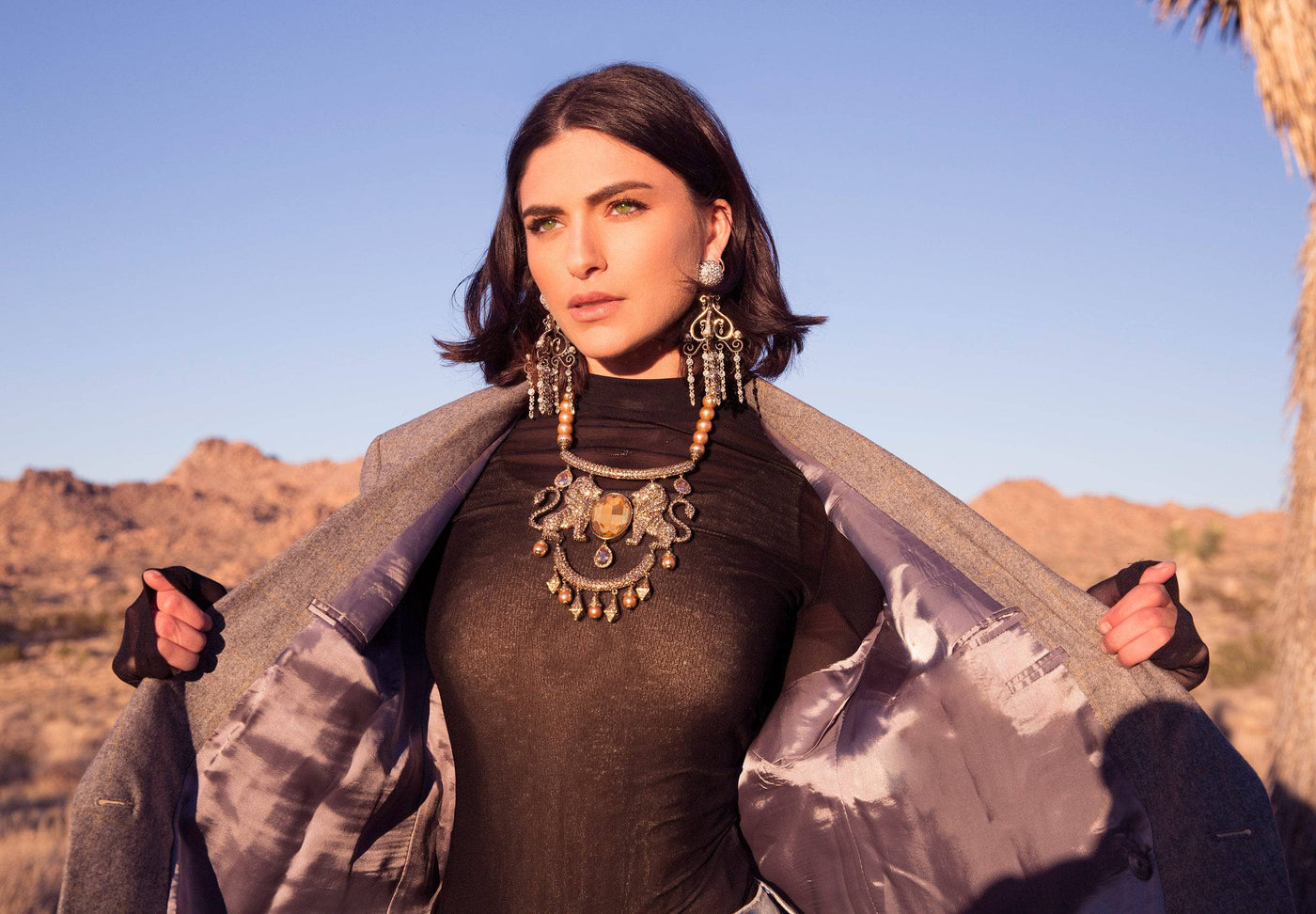 HEIDI DAUS®"Queen Of The Jungle" Beaded Crystal Lion Necklace HEIDI DAUS®