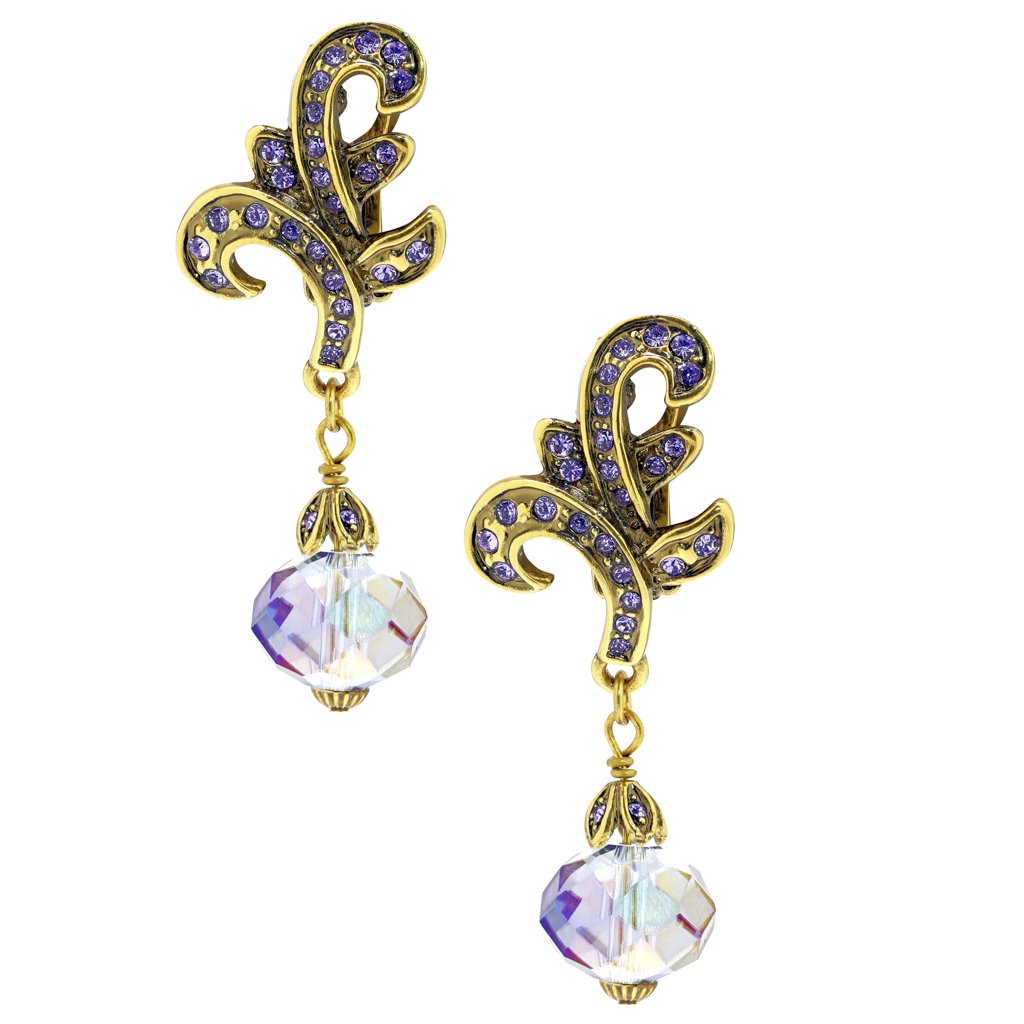 "Pretty is as Pretty Does" Beaded Crystal drop Earrings - Heidi Daus®