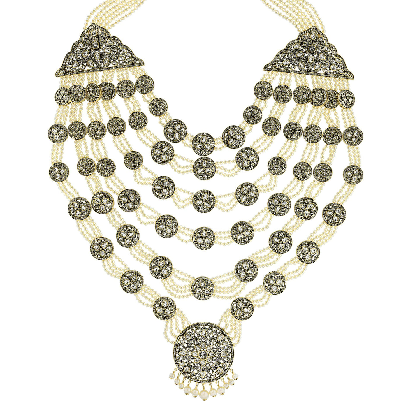 Heidi Daus® "Goddess Of Love" Swarovski & Pearl Iconic Statement Necklace - Heidi Daus®