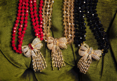 HEIDI DAUS® "Haute Bow" Beaded Crystal Bow Necklace HEIDI DAUS®