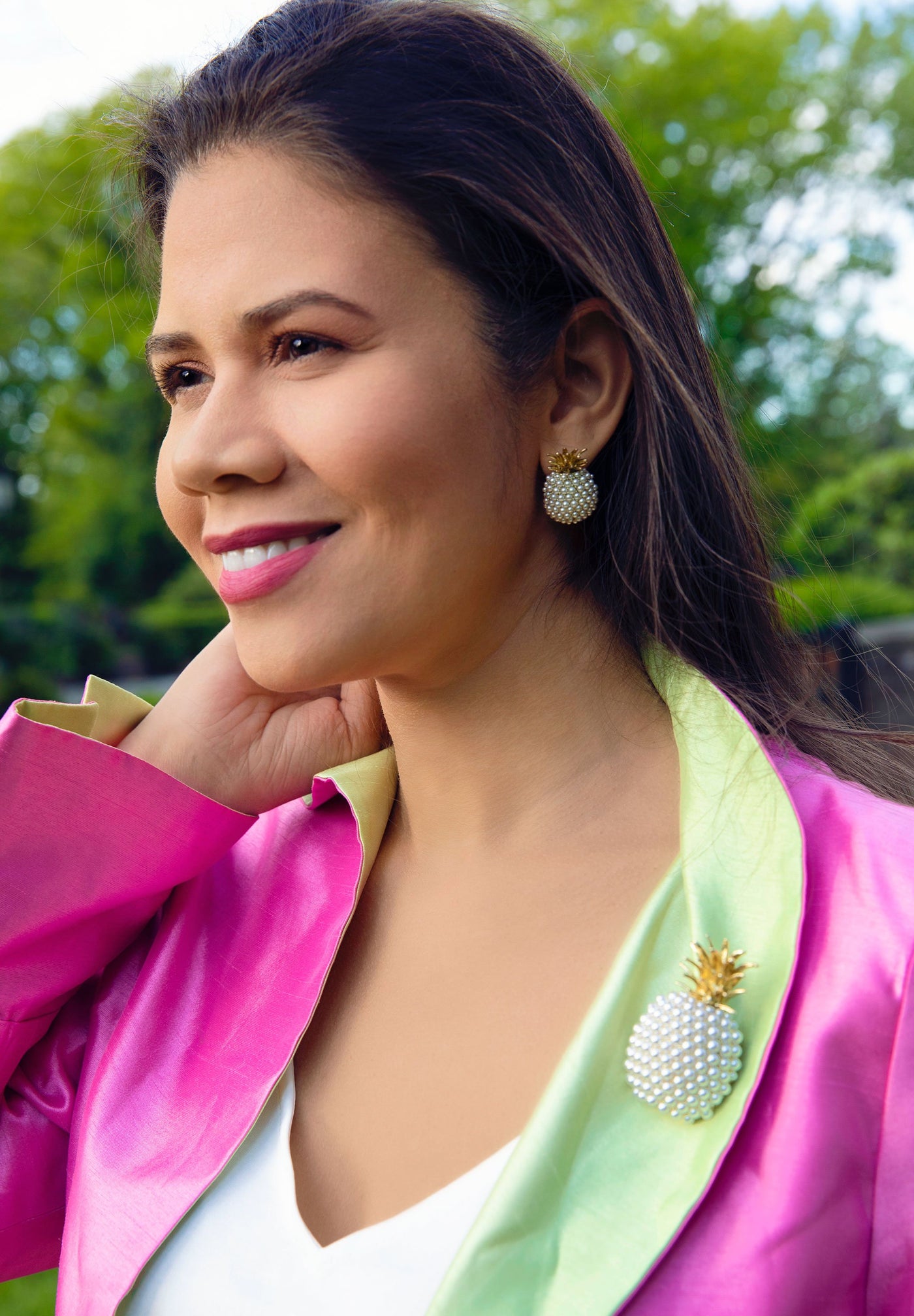 HEIDI DAUS®"Pina Colada" Beaded Pineapple Earrings - Heidi Daus®