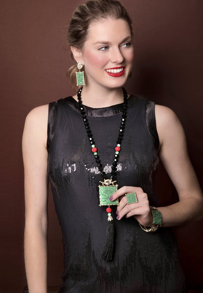 HEIDI DAUS® "Lots of Luck Dragon" Beaded Crystal Dragon Necklace