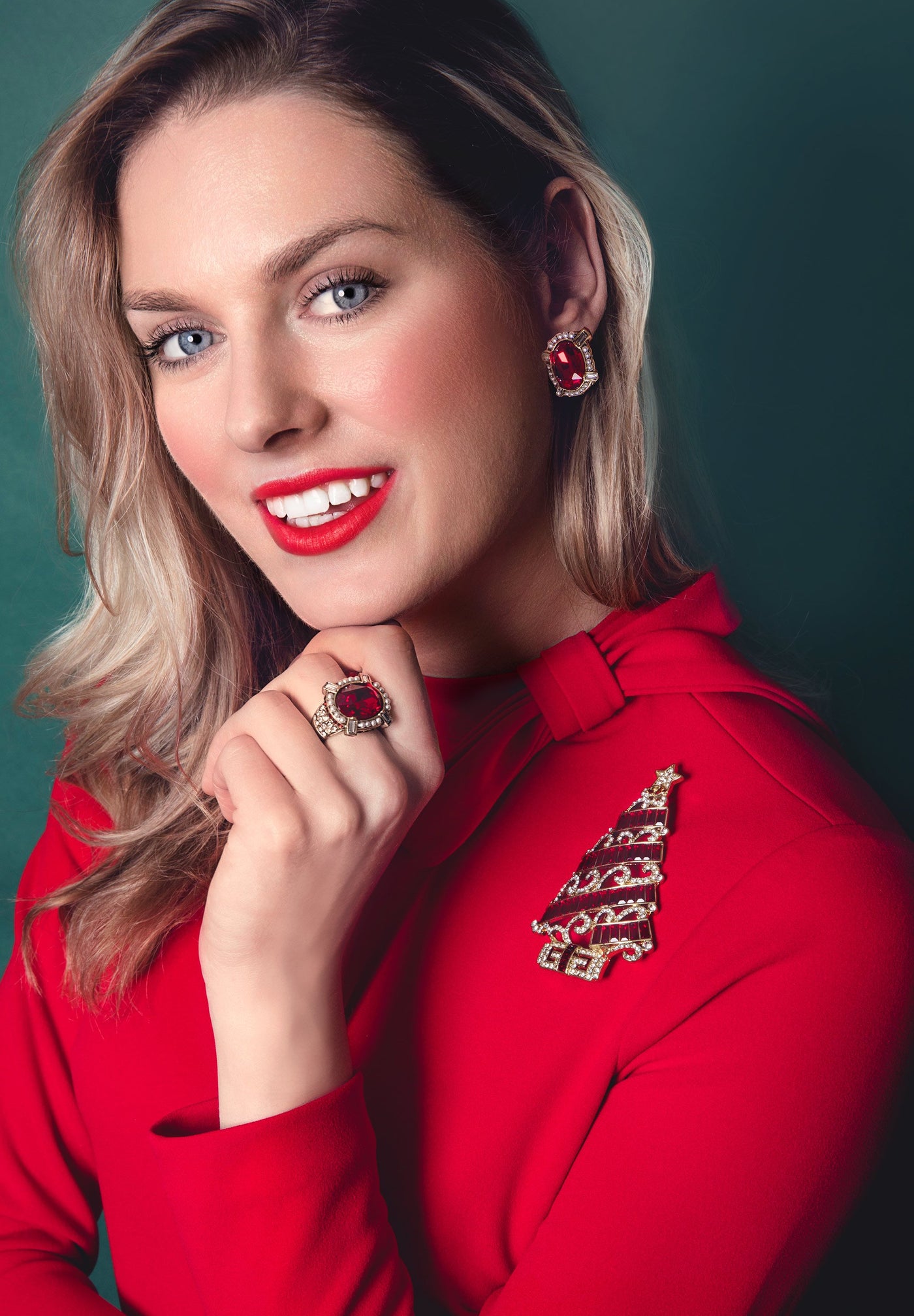 Heidi Daus®"Bold & Beautiful" Crystal Button Earring