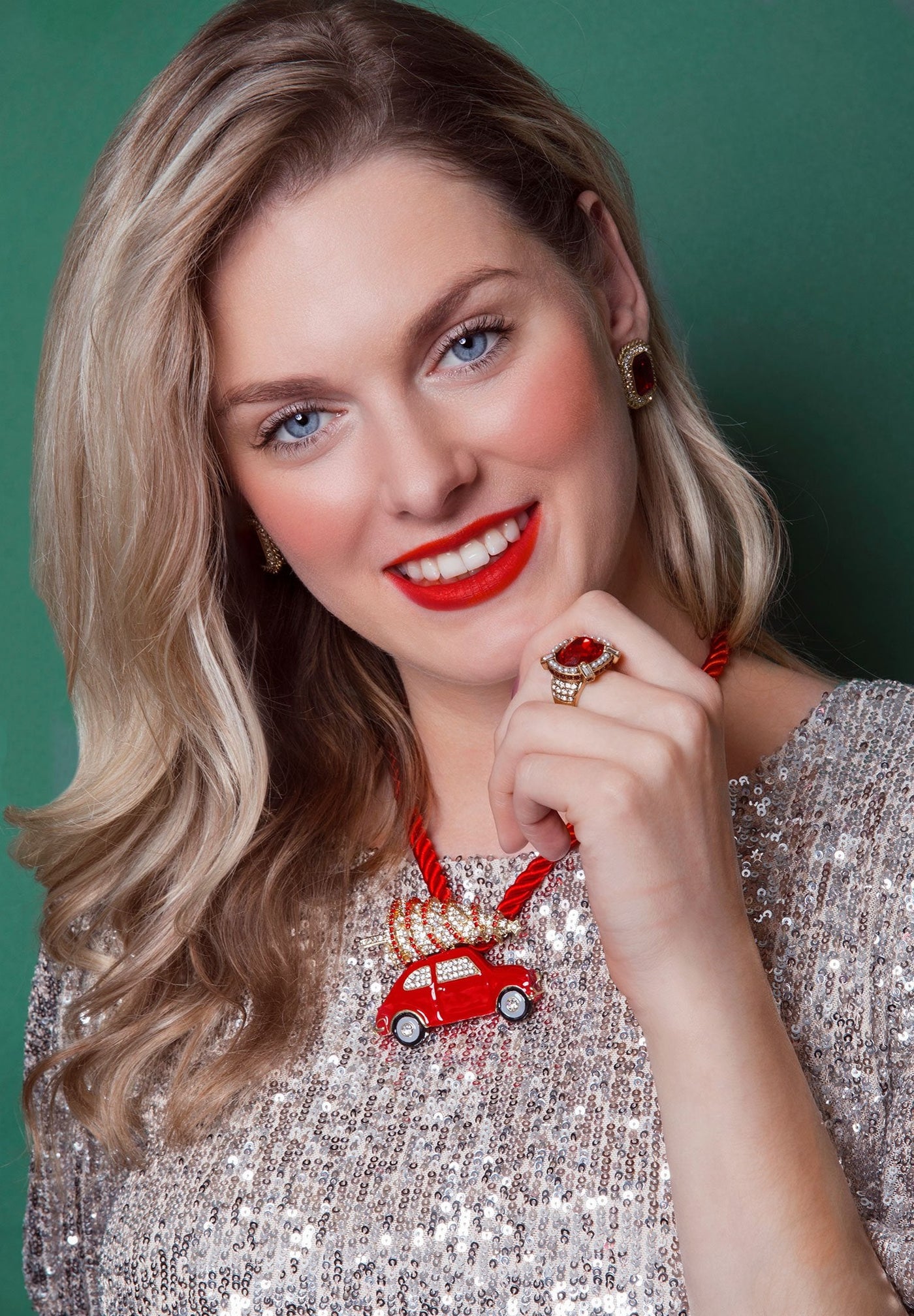 HEIDI DAUS® "Christmas Haul" Crystal & Enamel Holiday Pin HEIDI DAUS®