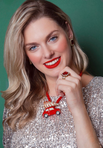 HEIDI DAUS® "Christmas Haul" Crystal & Enamel Holiday Pin HEIDI DAUS®