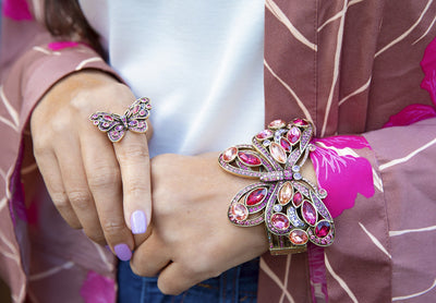 HEIDI DAUS®"Mosaic Monarch" Crystal Butterfly Ring - Heidi Daus®