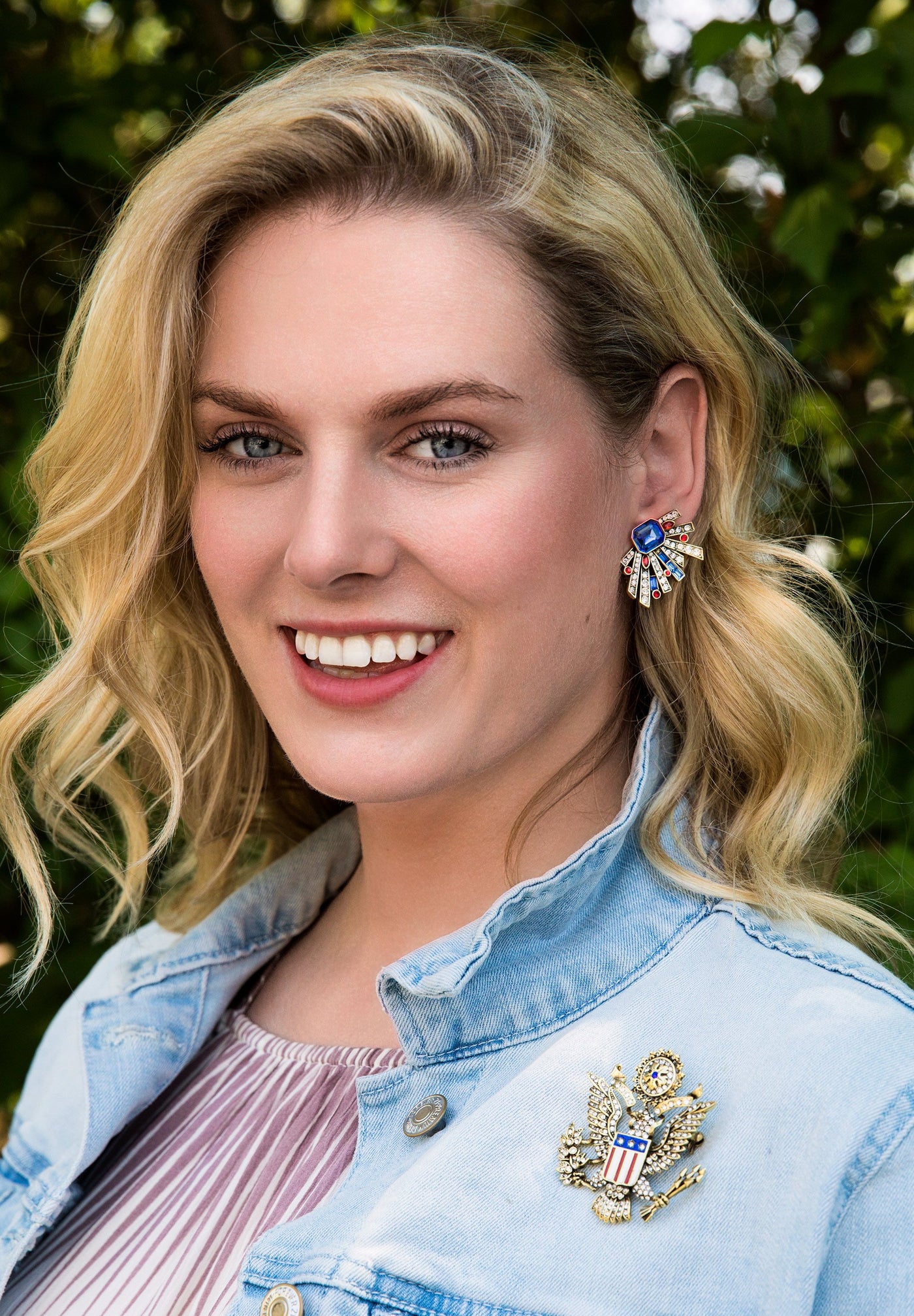 HEIDI DAUS®"E Pluribus Unum" Enamel Crystal Patriotic Pin - Heidi Daus®