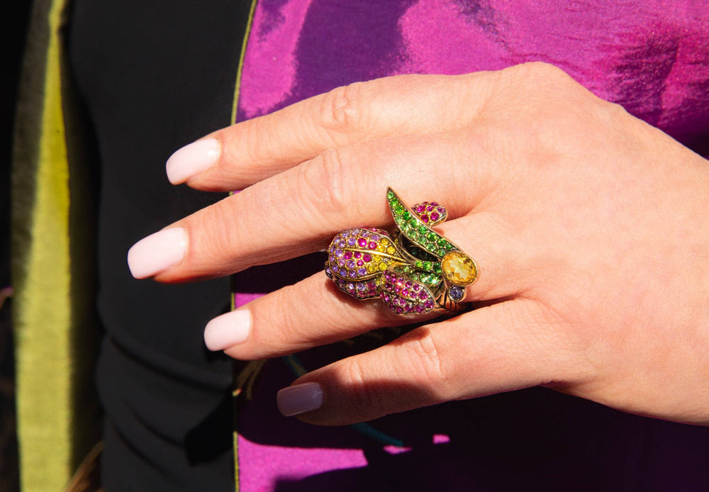 HEIDI DAUS®"Early Bloomer" Crystal Flower  Ring HEIDI DAUS®