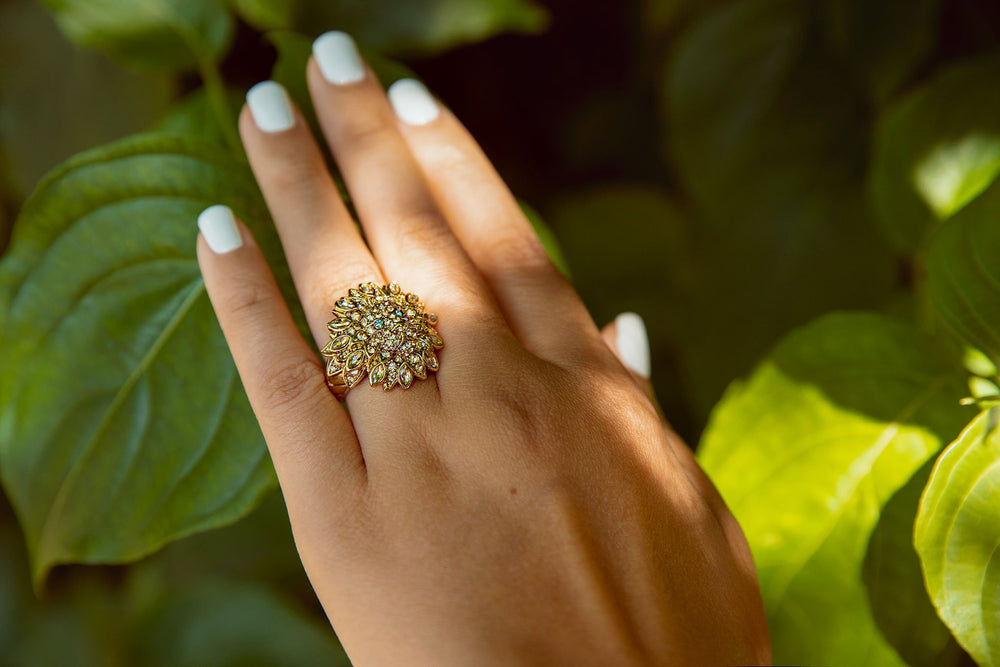 HEIDI DAUS®"Lion In The Sun" Crystal Lion Ring - Heidi Daus®