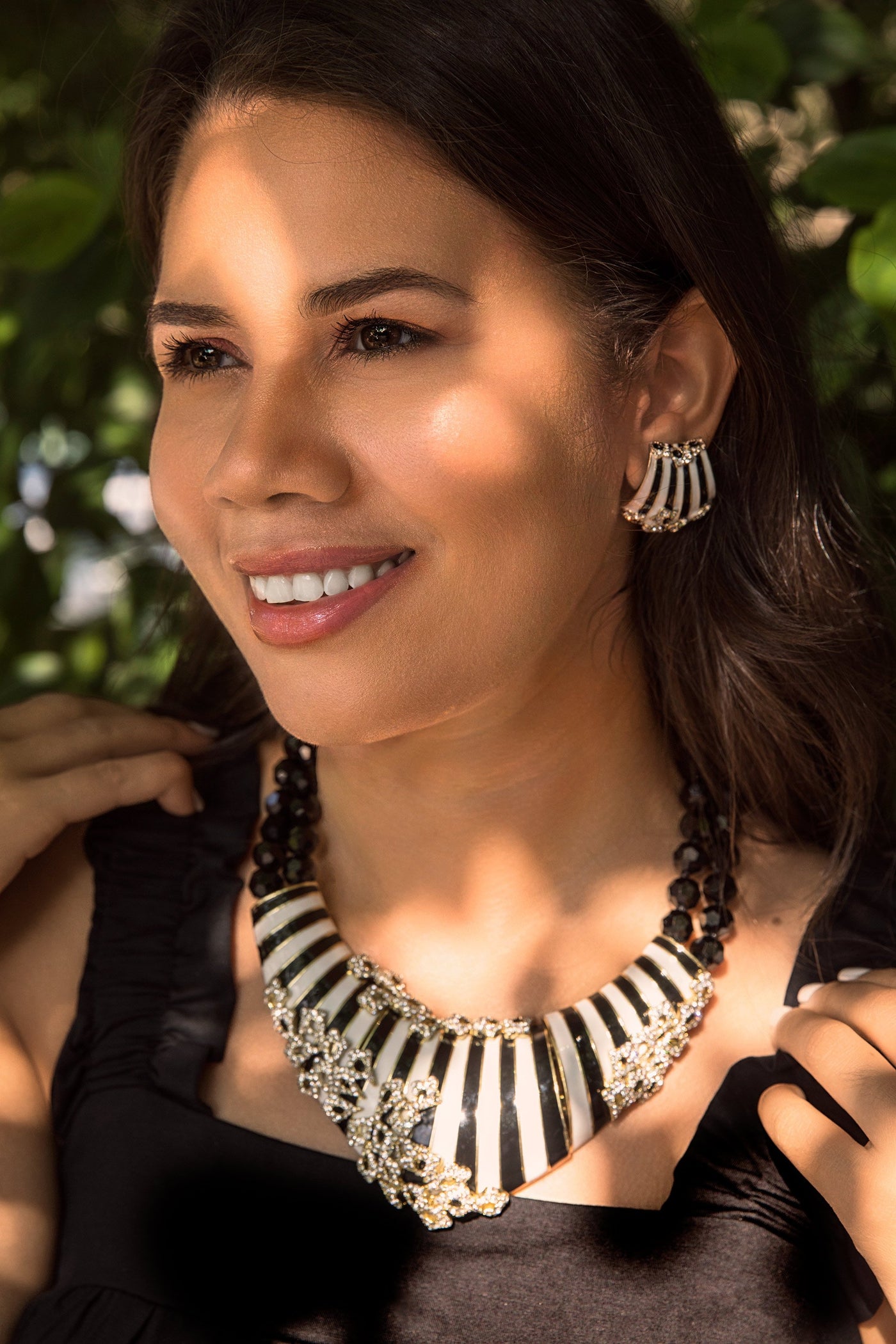 HEIDI DAUS®"Beautiful Banding" Enamel Crystal Beaded Necklace - Heidi Daus®