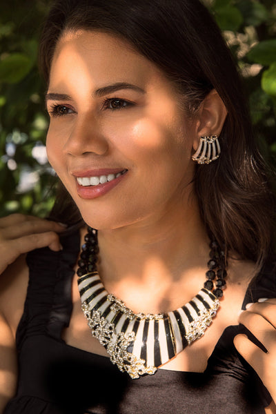 HEIDI DAUS®"Beautiful Banding" Enamel Crystal Beaded Necklace - Heidi Daus®