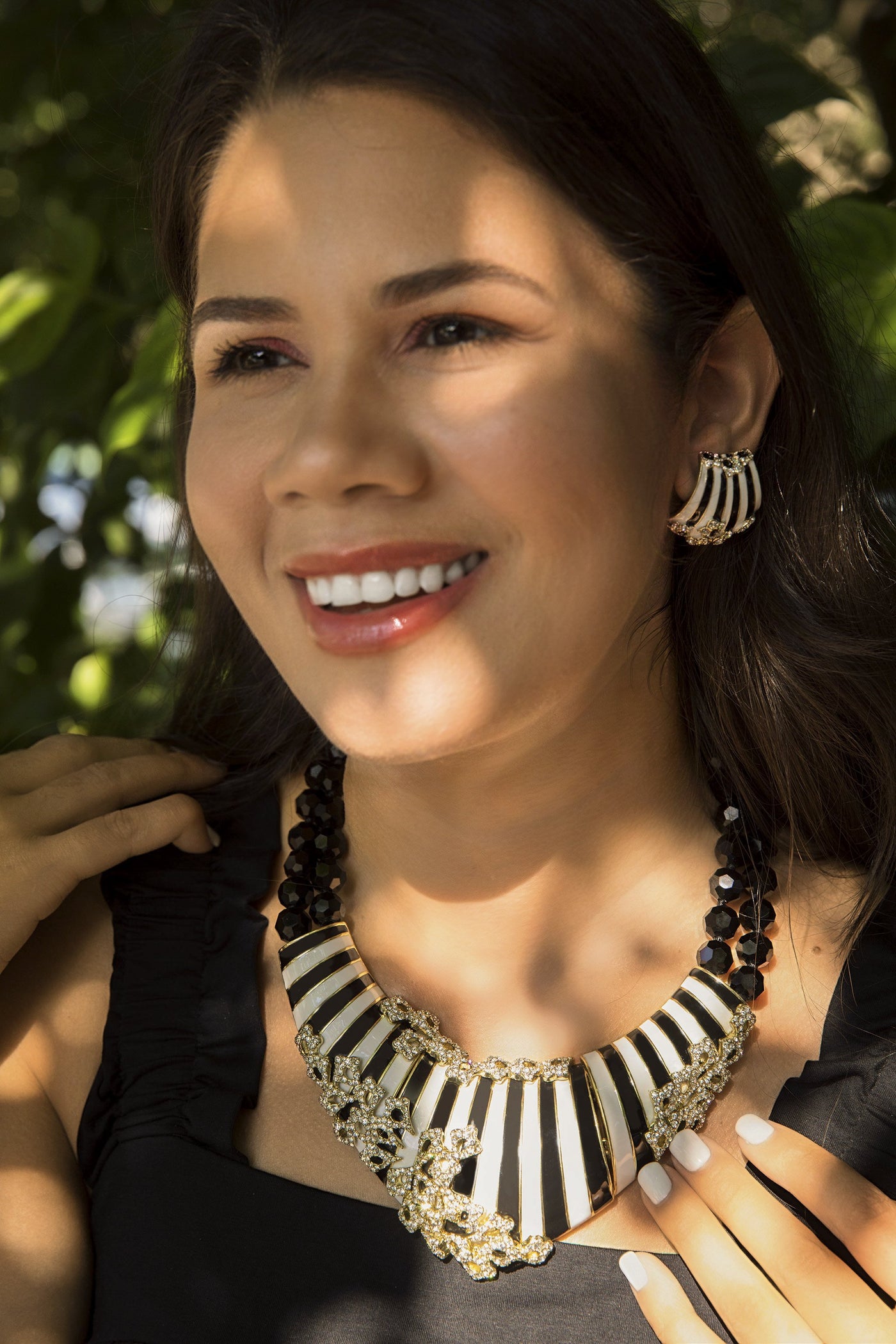 HEIDI DAUS®"Beautiful Banding" Enamel Crystal Beaded Necklace - Heidi Daus®