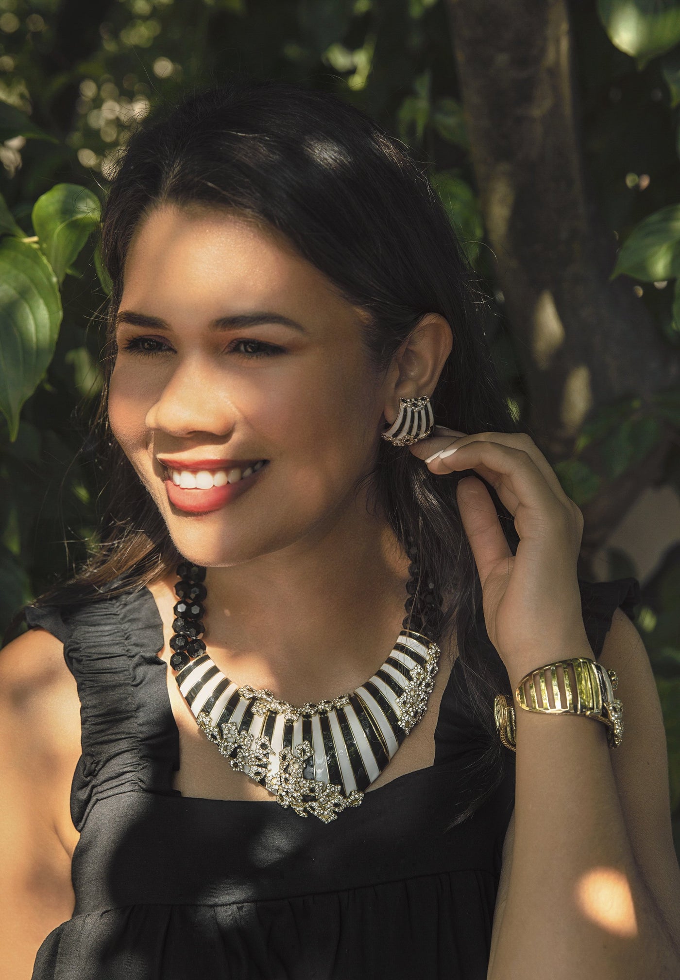 HEIDI DAUS®"Beautiful Banding" Enamel Crystal Beaded Necklace - Heidi Daus®
