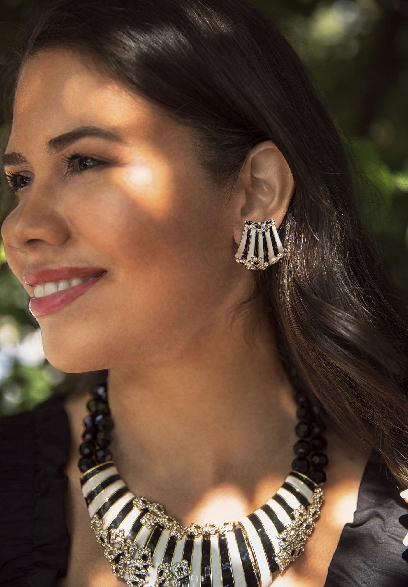 HEIDI DAUS®"Beautiful Banding" Enamel Crystal Beaded Necklace - Heidi Daus®