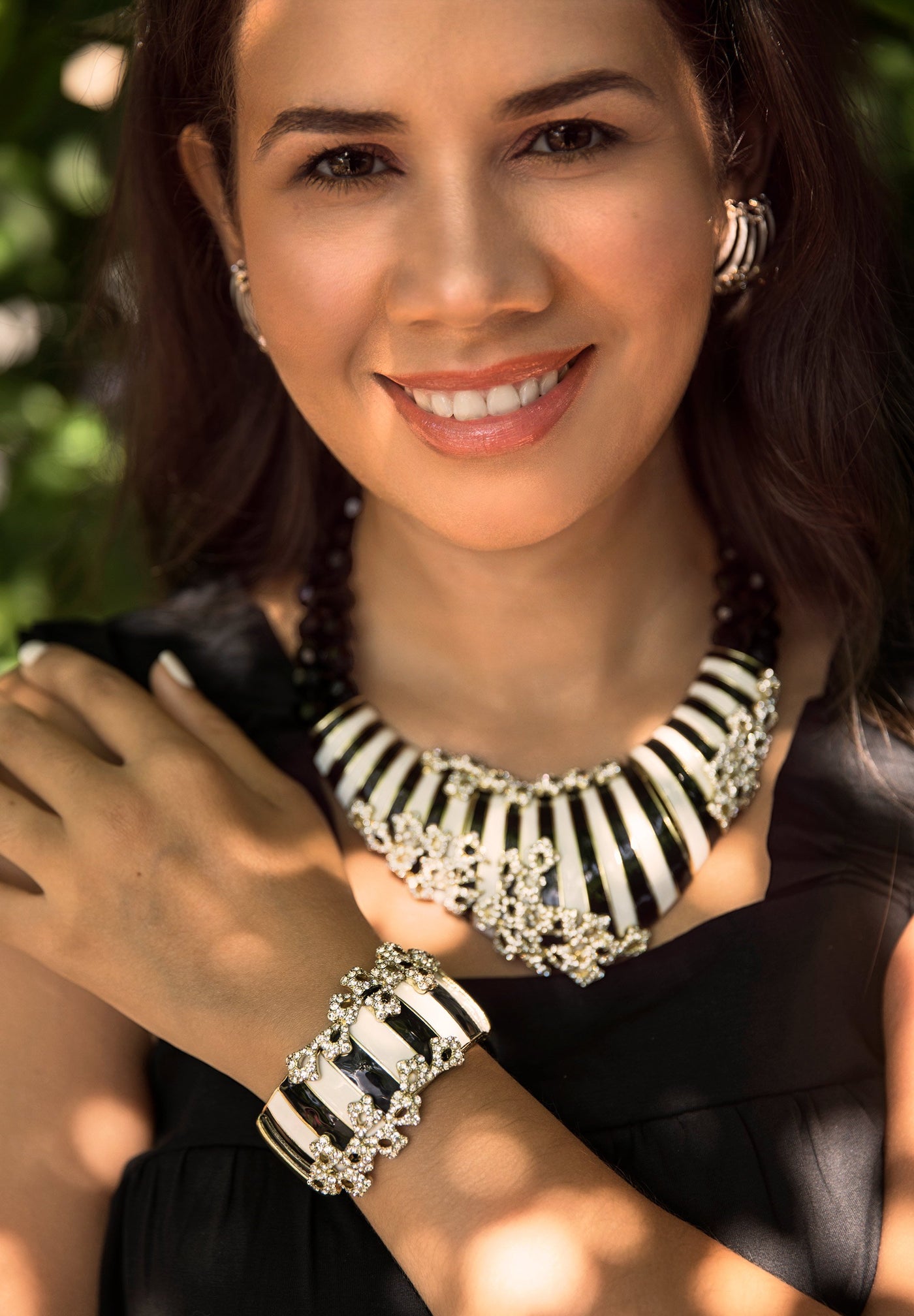 HEIDI DAUS®"Beautiful Banding" Enamel Crystal Beaded Necklace - Heidi Daus®
