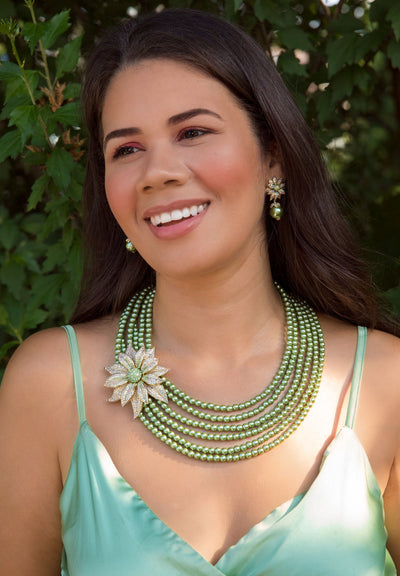 HEIDI DAUS®"Holiday Wishes" Beaded Crystal Floral Necklace - Heidi Daus®