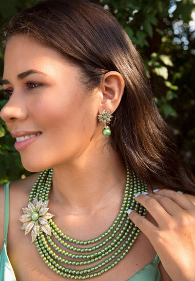 HEIDI DAUS®"Holiday Wishes" Beaded Crystal Floral Necklace - Heidi Daus®