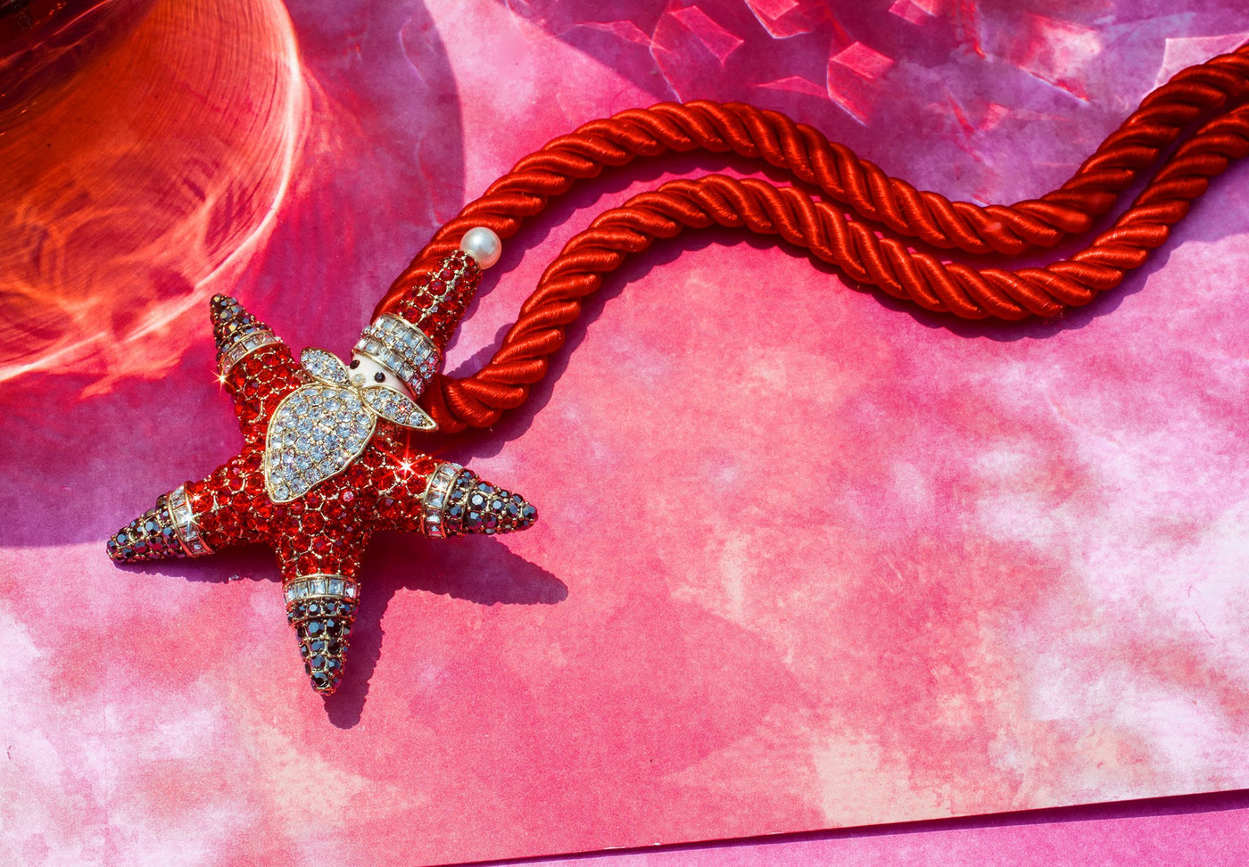 HEIDI DAUS®"Santa Star" Enamel & Crystal Santa Claus Pin - Heidi Daus®