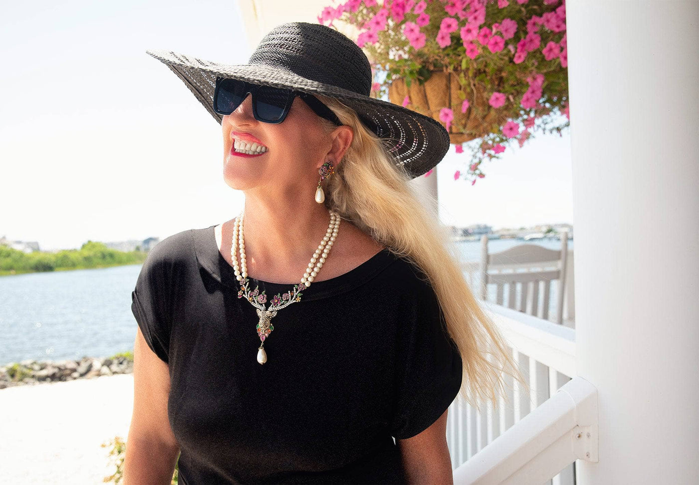HEIDI DAUS®"Endearing" Beaded Crystal Reindeer Necklace