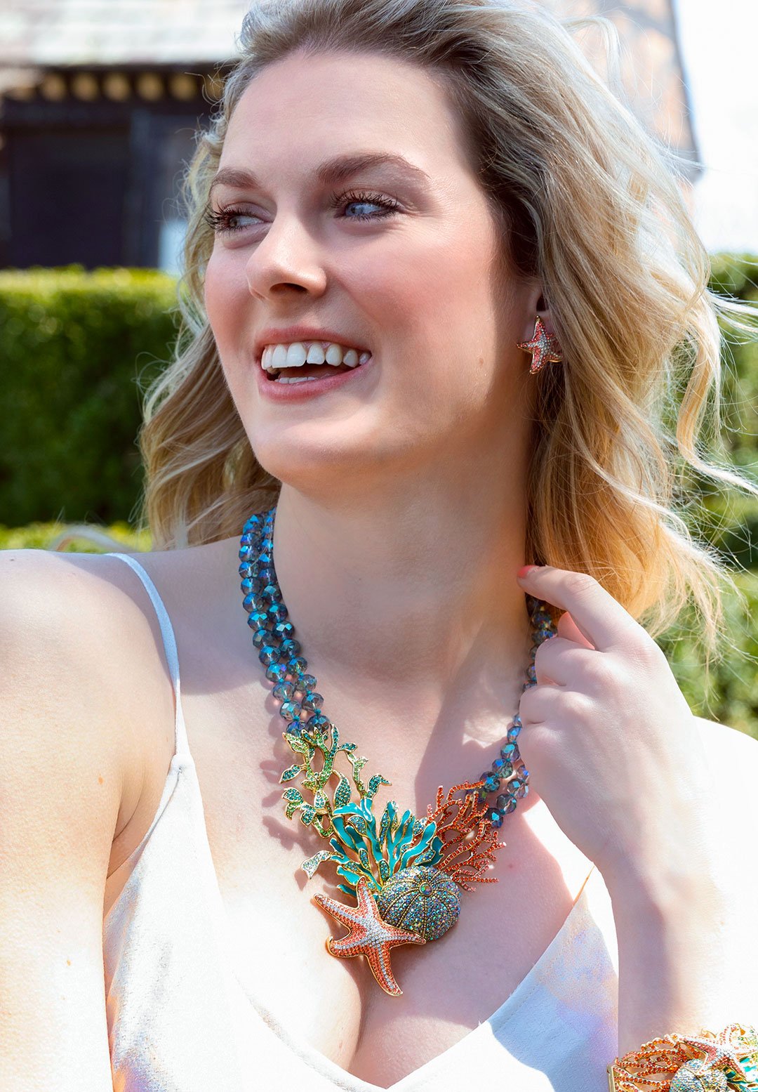 HEIDI DAUS®"Coastal Collective" Enamel Crystal Beaded Sea Necklace - Heidi Daus®