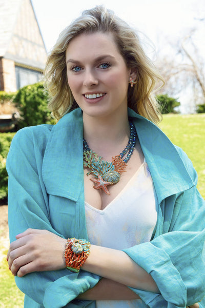 HEIDI DAUS®"Coastal Collective" Enamel Crystal Beaded Sea Necklace - Heidi Daus®