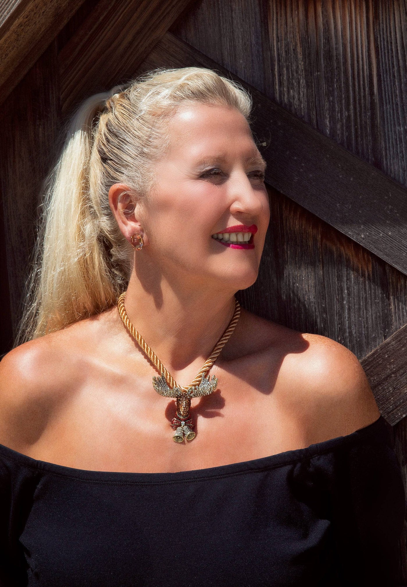 HEIDI DAUS®"Big Moose" Crystal Moose Pin HEIDI DAUS®