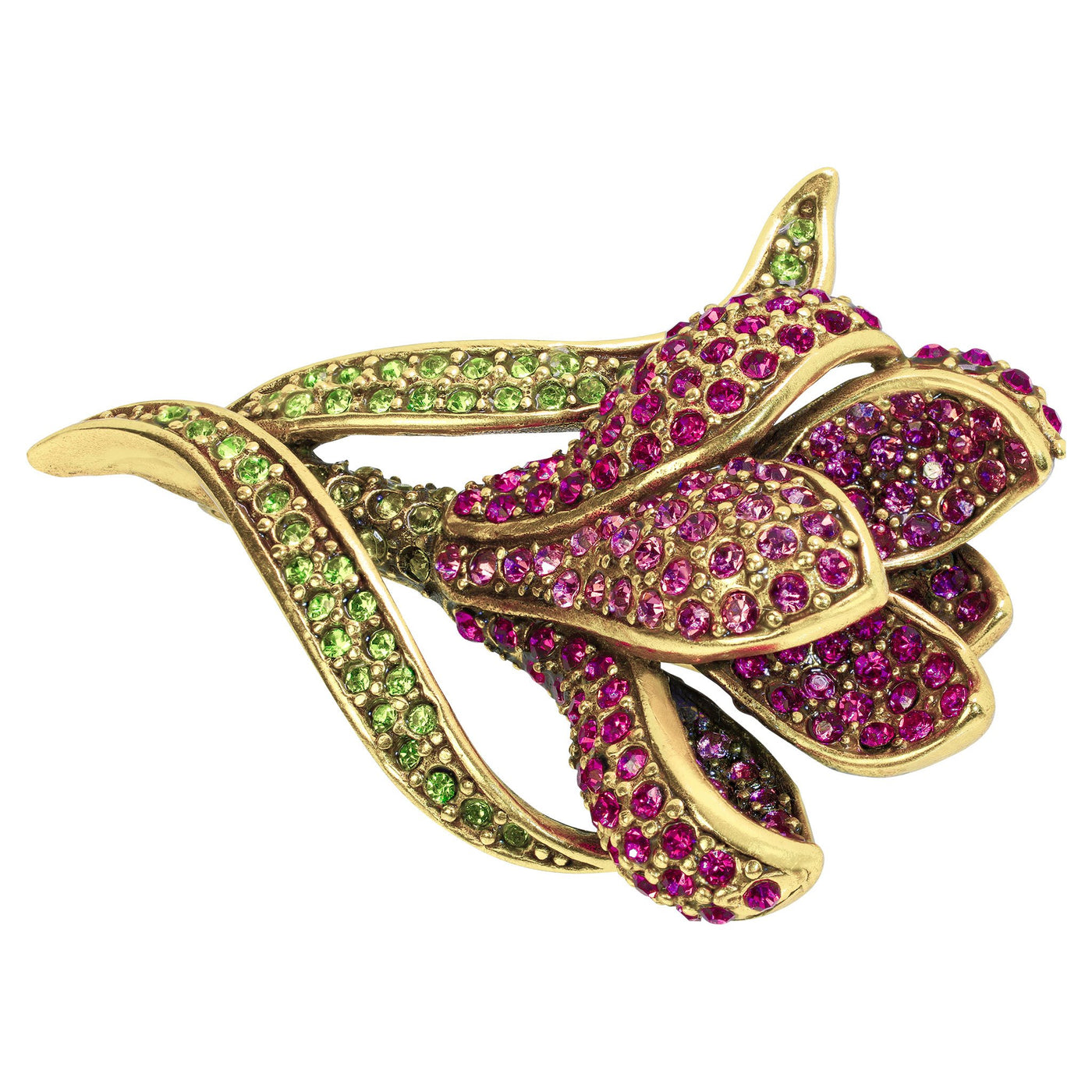 "Spring Fever" Crystal Floral Pin - Heidi Daus®