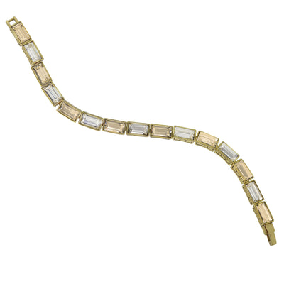 Heidi Daus®"On Line" Baguette Cut Crystal Layout Bracelet