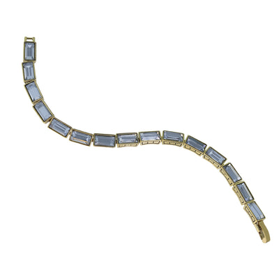 Heidi Daus®"On Line" Baguette Cut Crystal Layout Bracelet