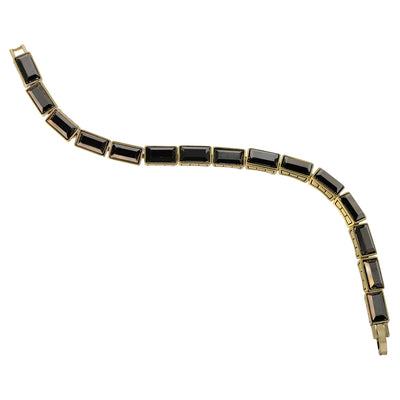 Heidi Daus®"On Line" Baguette Cut Crystal Layout Bracelet