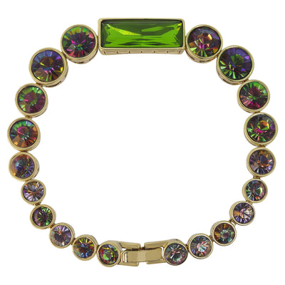 Heidi Daus®"On Line" Baguette and Round Cut Crystal Layout Bracelet