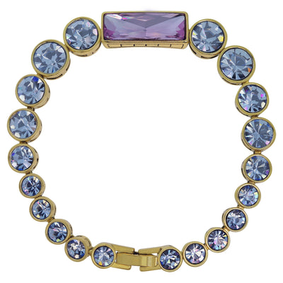 Heidi Daus®"On Line" Baguette and Round Cut Crystal Layout Bracelet