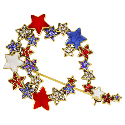 "Star Spangled Sparkle" Enamel & Crystal Pin - Heidi Daus®
