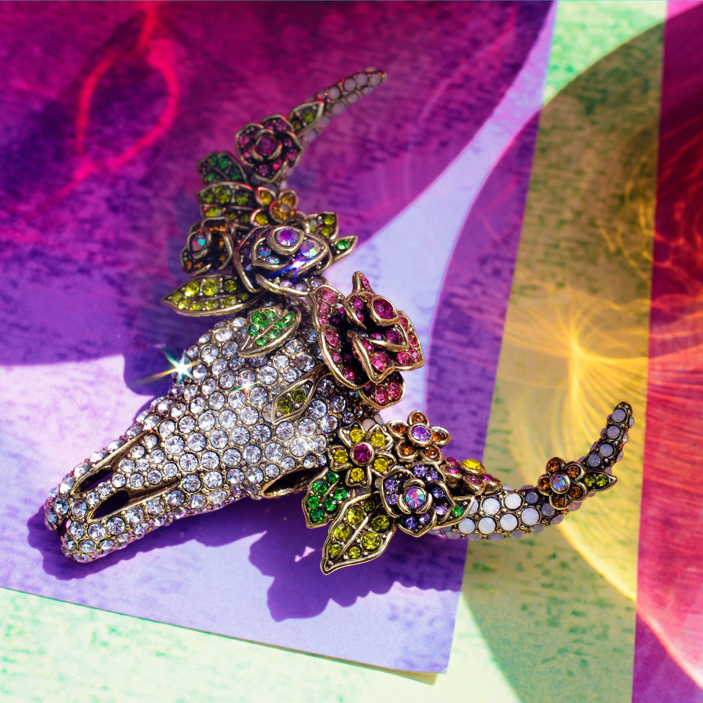 HEIDI DAUS®"Western Whimsy" Crystal Longhorn Pin - Heidi Daus®