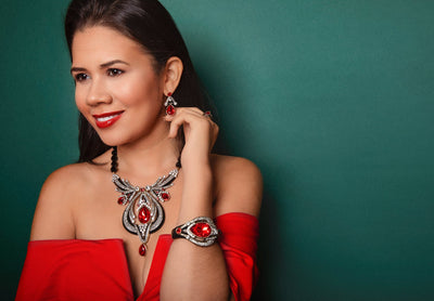 Heidi Daus® "Draped In Deco" Enamel & Crystal Deco Necklace - Heidi Daus®