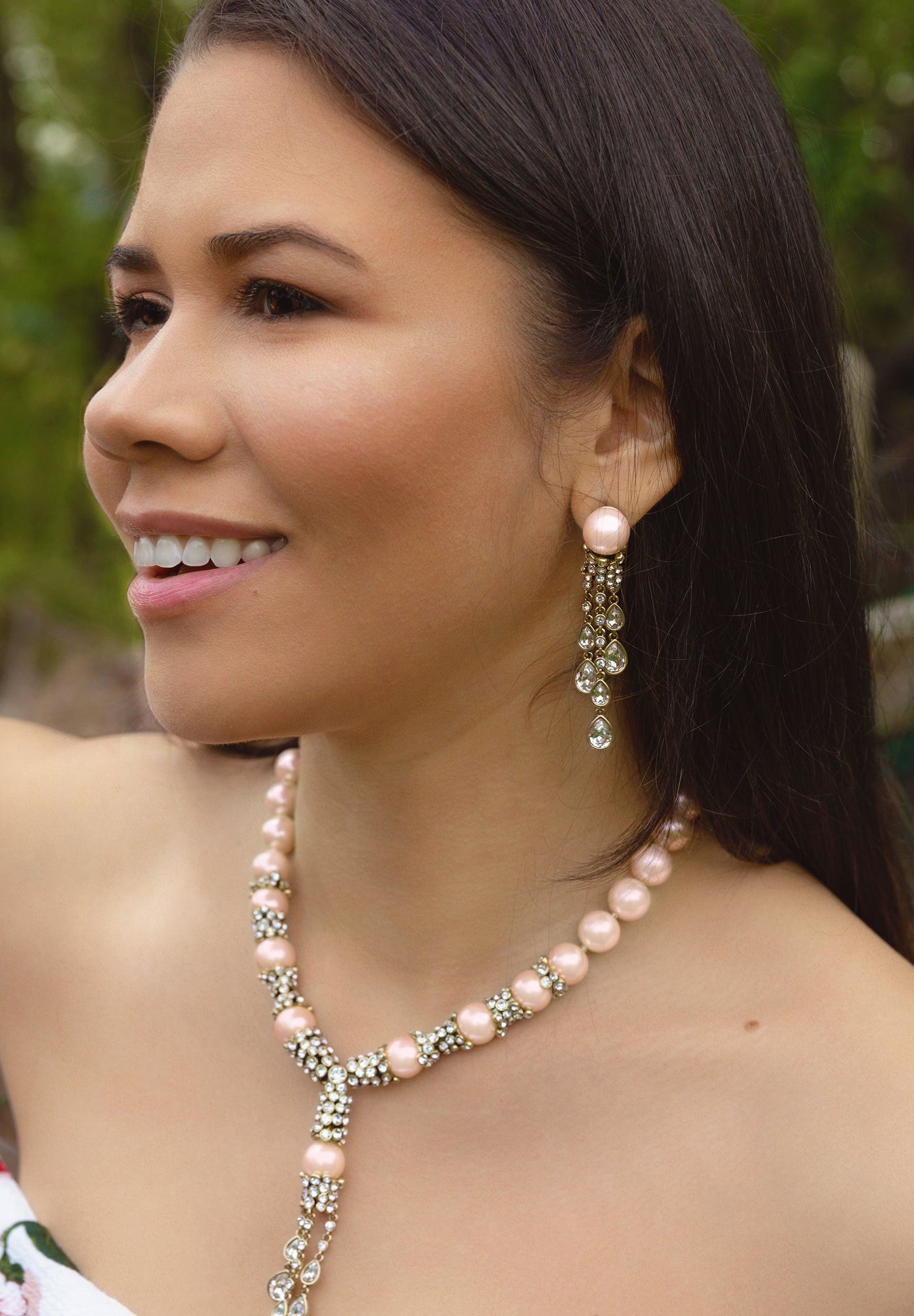 Heidi Daus® "Elegant Tear Drop" Beaded Crystal Necklace