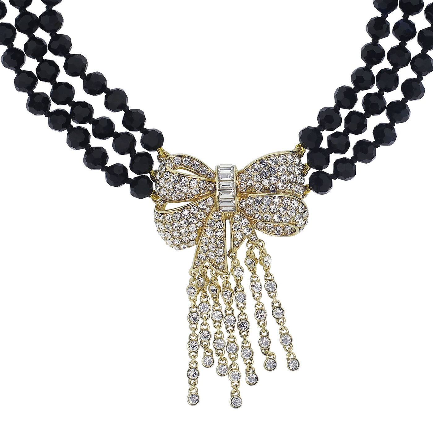 HEIDI DAUS® "Haute Bow" Beaded Crystal Bow Necklace HEIDI DAUS®