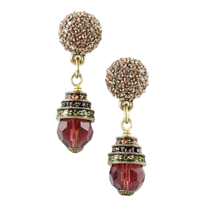 Classically Heidi" Beaded Crystal Drop Earrings - Heidi Daus®