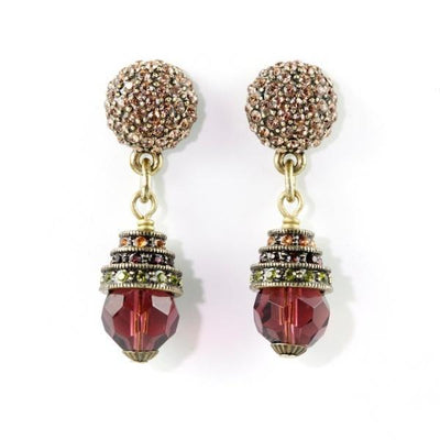 Classically Heidi" Beaded Crystal Drop Earrings - Heidi Daus®