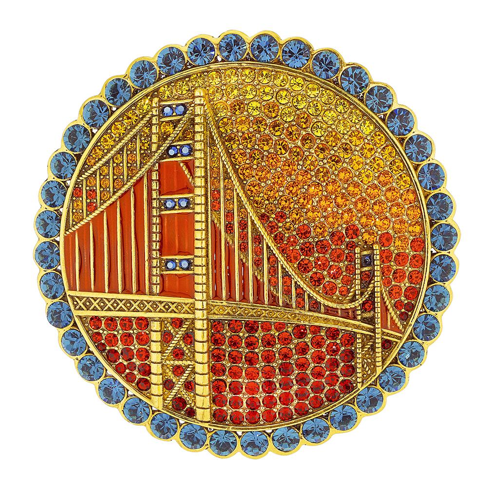 HEIDI DAUS® "Golden Gate Glamour" Crystal Pin - Heidi Daus®