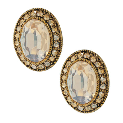 HEIDI DAUS® "Dazzling Delight" Crystal Button Earrings - Heidi Daus®