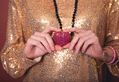 HEIDI DAUS® "Love, Heidi Style" Beaded Crystal Heart Enhancer Toggle Necklace HEIDI DAUS®