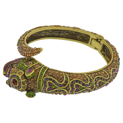 HEIDI DAUS®"Glittering Guardian" Crystal Cuff Dragon Bracelet