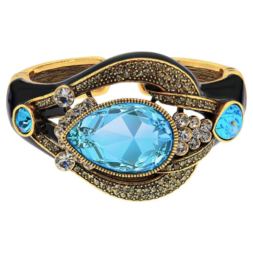 "Draped in Deco" Crystal Enamel Deco Bracelet - Heidi Daus®