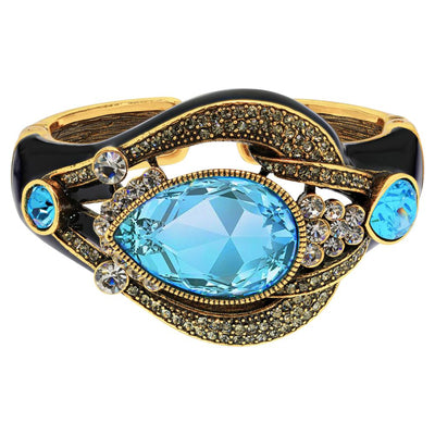 "Draped in Deco" Crystal Enamel Deco Bracelet - Heidi Daus®