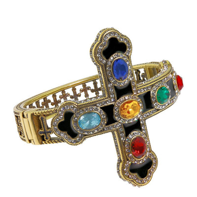 Heidi Daus®"Pure Heaven" Enamel Crystal Cross Bracelet - Heidi Daus®