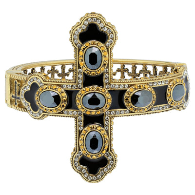 Heidi Daus®"Pure Heaven" Enamel Crystal Cross Bracelet - Heidi Daus®