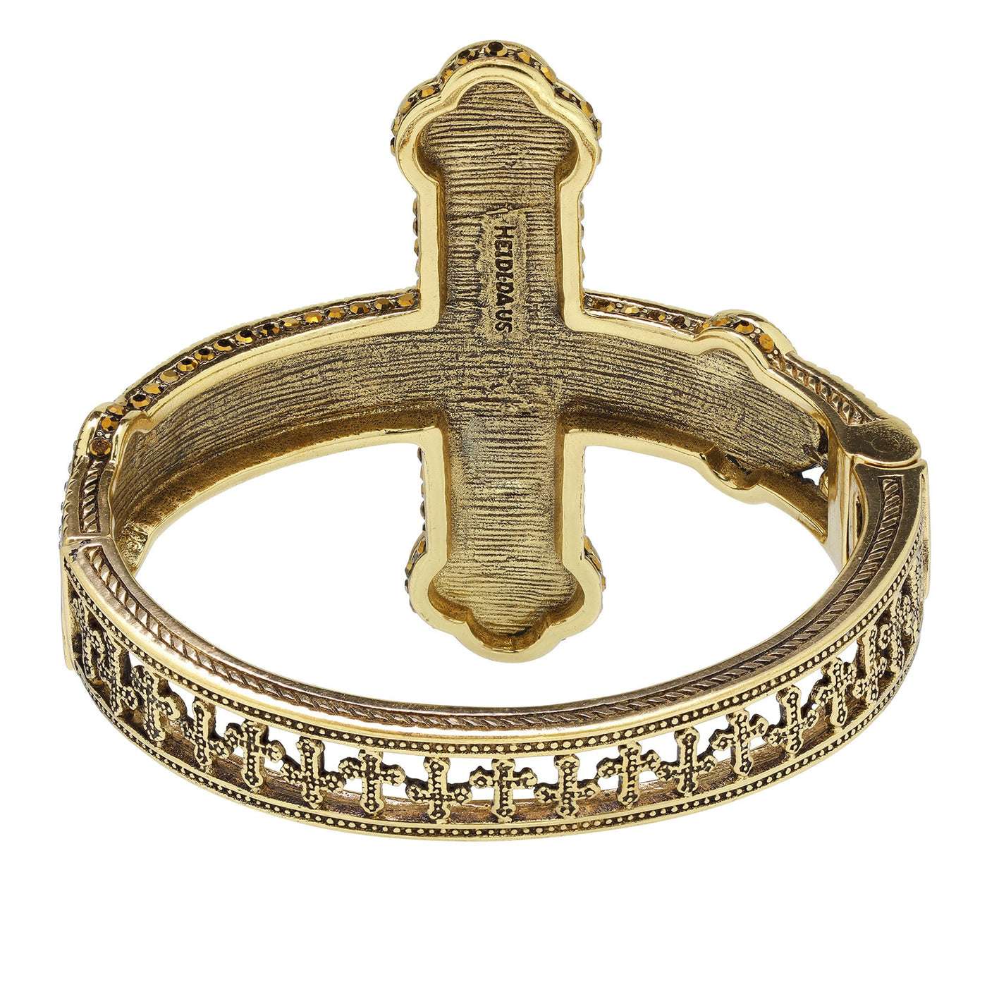 Heidi Daus®"Pure Heaven" Enamel Crystal Cross Bracelet - Heidi Daus®